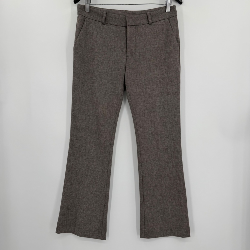 KUT from the Kloth Brown Heathered Bootcut Dress Pants SB10302P Women's 4P